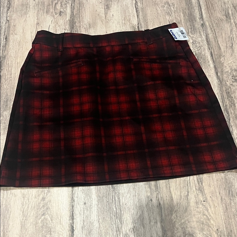 Plaid Red Skirt